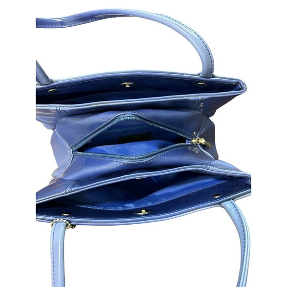 Jeanne Lottie Women's Handbag Purse Minimalist Purple Ombre Shiny - Picture 4 of 8